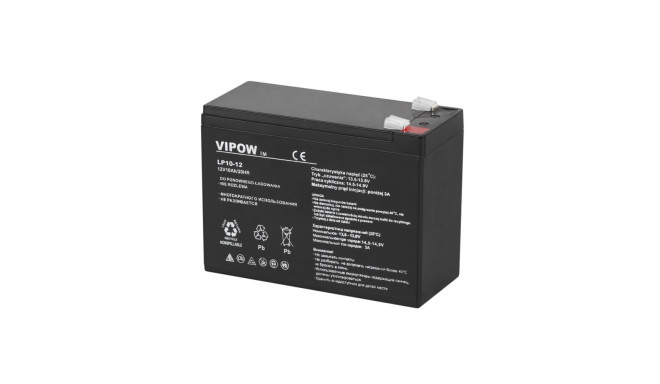 Akumulator żelowy VIPOW 12V 10Ah