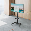 Mobiilne TV hoidik - alus riiuliga