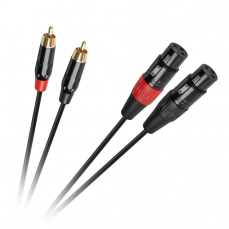Cabletech XLR - 2RCA 1 m ühenduskaabel