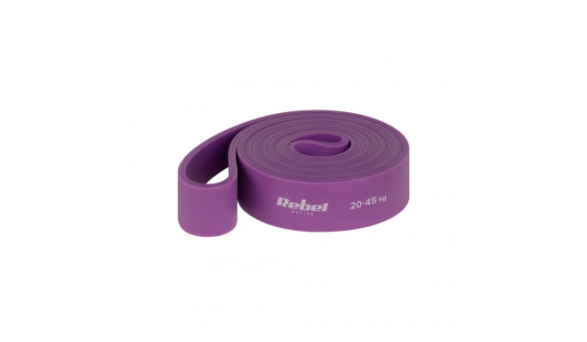 Guma do ćwiczeń lateksist - Power Band PL-4, lilla 20-45 kg REBEL ACTIVE