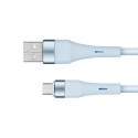 USB - microUSB kaabel 1 m silikoon sinine Kruger&Matz Basic