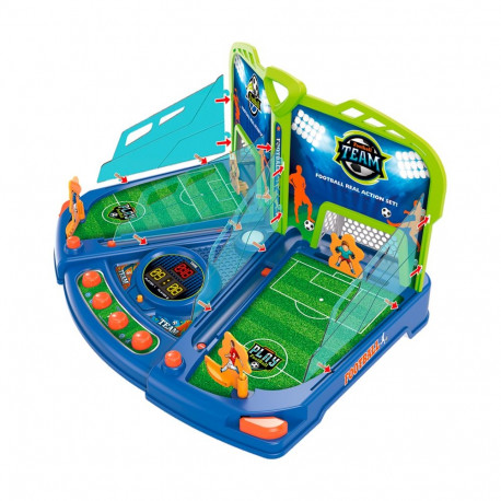 "SHOT SOCCER" appears to be a brand or specific name, and "gra stołowa" translates to "lauamäng" in 