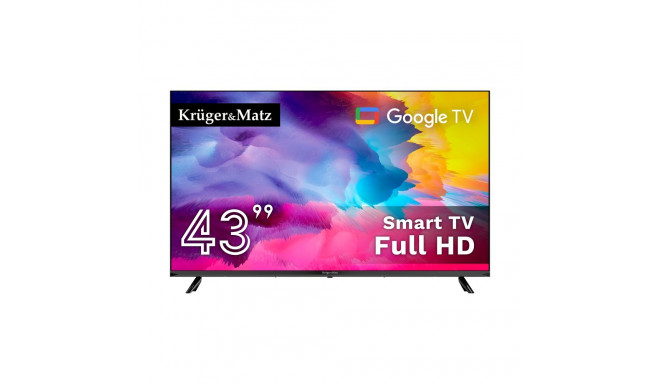 Televiisor Kruger&Matz 43" FHD Google TV DVB-T2/T/C H.265 HEVC