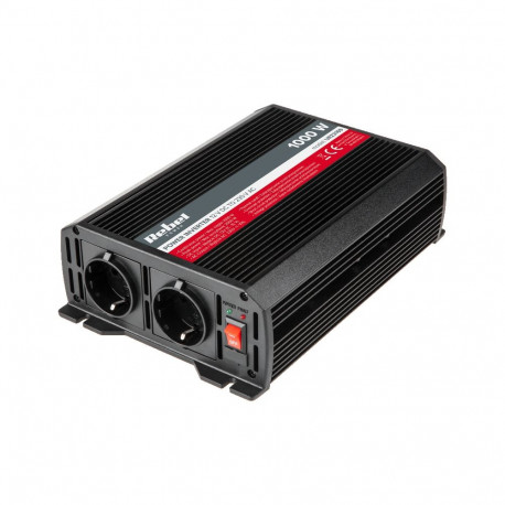 REBEL 12V/230V 1000W 2 F-tüüpi pistikupesaga inverter