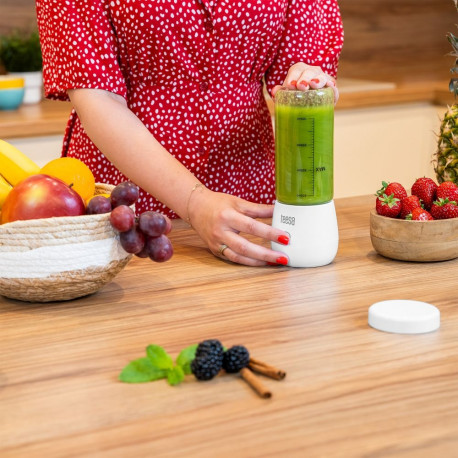 Juhtmevaba blender, klaasist tass, 450ml, 100W, 6 tera