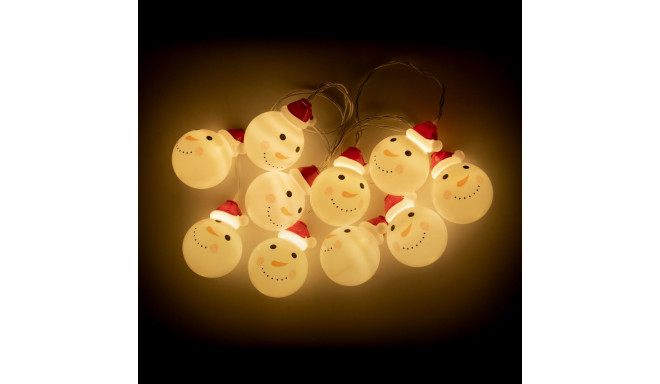 Rebel patareitoitelised sisemised jõulutuled – lumememmed