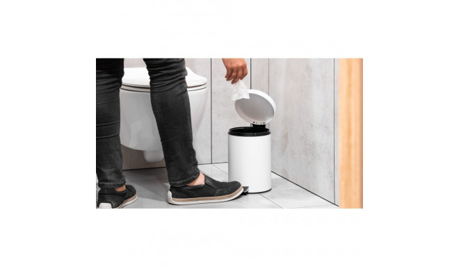 Vannitoa prügikast 3 l (valge)