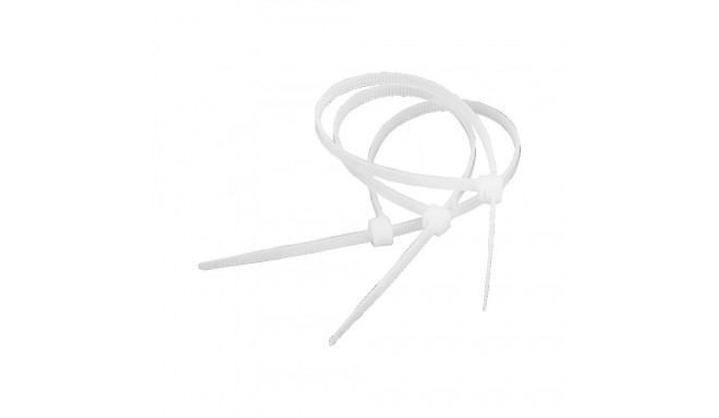 Opaska zaciskowa 4,8 mm/25 cm valge Cabletech 100tk