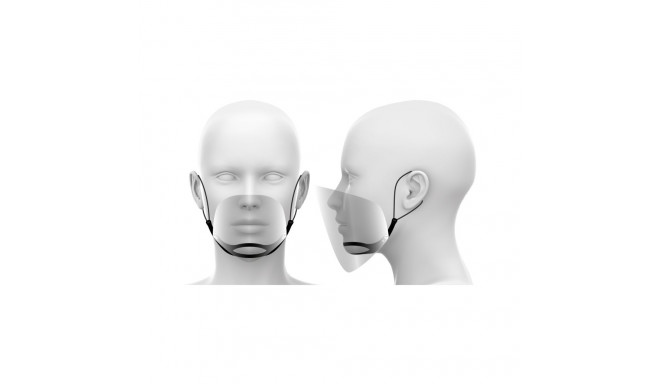 Mini nina ja suu kaitsevisiir / poolvisiir