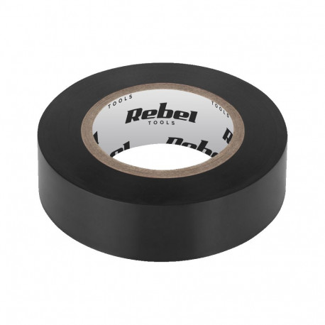 Rebel isoleerteip (0,13 mm x 19 mm x 20 yd) must (10 tk.)
