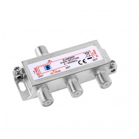 Splitter 3way 5-2450MHz power pass