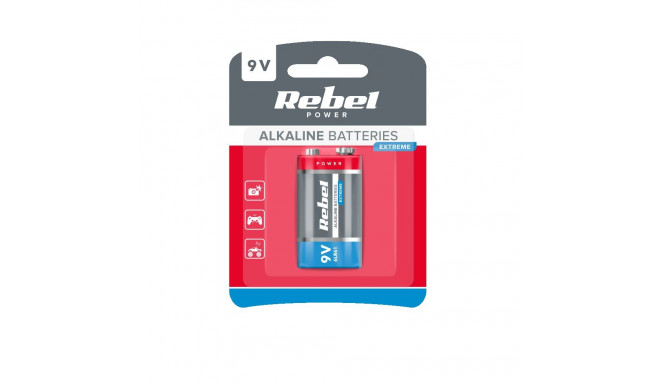 Bateria alkaliczna REBEL EXTREME 9V 6LR6