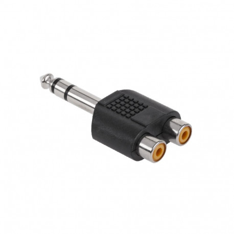 6.3 mm Jack pistik - 2xGN RCA (25 tk.)