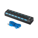 KOM0941 USB 3.0 7-pordiline jaotur Quer Pro