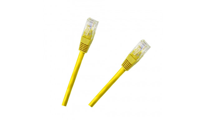 Patchcord kaabel UTP 8c pistik-pistik 1,5m CCA kollane cat.6e