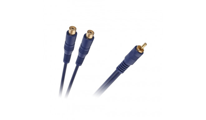 KPO2615 Kaabel 1 x RCA pistik - 2 RCA pesa 0.2m (10 tk.)