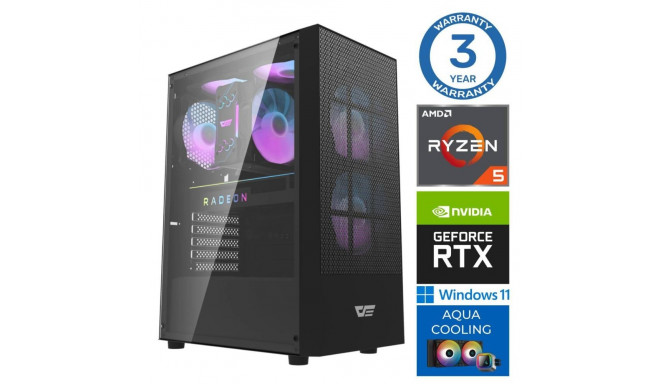 INTOP AQUA Ryzen 5 7600X 16GB DDR5 2TB SSD M.2 NVME+2TB RTX4060 8GB WIN11Pro