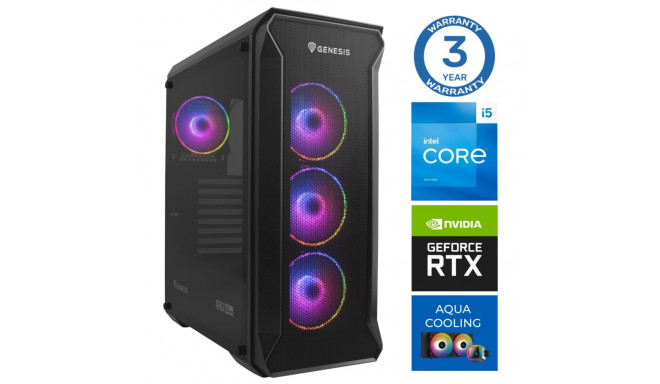 INTOP AQUA i5-13400F 32GB DDR5 2TB SSD M.2 NVME RTX5070 12GB no-OS