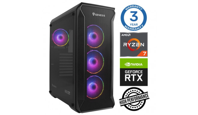 INTOP Ryzen 7 5700X 16GB 1TB SSD M.2 NVME+2TB RTX5070 12GB no-OS