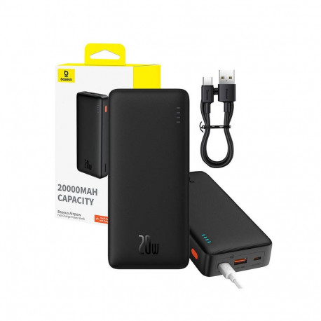 LiPo Powerbank 20000mAh 20W USB + USB-C Airpow must BASEUS