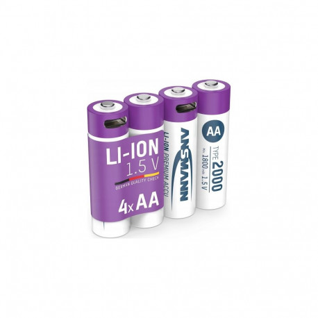 Ansmann akud 1312-0036 Mignon Type AA 2000 (Min. 1800mAh) 4 tk komplekt