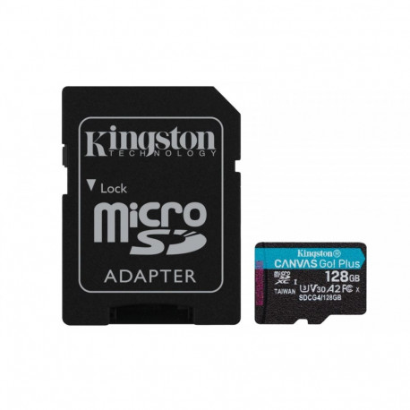 CanvasGo! Plus mälukaart microSD 128GB 200MB/s A2 U3 V30 adapteriga