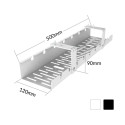 Cable Organizer - ACTIVEJET CMP502 Desk Cable Management Panel White