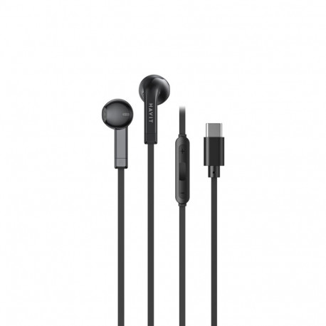 Headphones - Havit E336C Wired In-Ear 32Ω 20-20000Hz 112dB USB Type-C Black