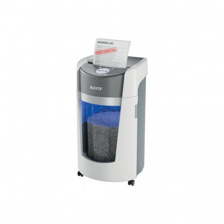 Shredder - LEITZ IQ OptiMax Office 35 L P-5 Cross Cut 10 Sheets Auto Start/Stop