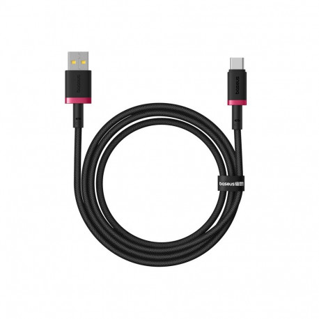 USB Charging Cable - Baseus Dura Type A to Type C 60 W Fast Charging 1 m Black, Red