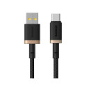 Charging Cable - Baseus Dura USB Type A to Type C 60W Fast Charging 1m Black Gold