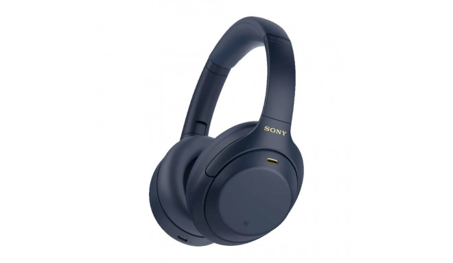 Wireless Headphones - Sony WH-1000XM4 Active Noise Cancelling Bluetooth 5.0 USB Type-C Blue