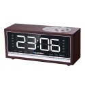 Radio Alarms - Blaupunkt Cr60bt Bluetooth Alarm Clock Brown Wood
