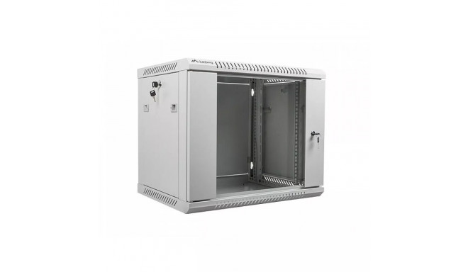 Wall Rack - Lanberg 19" 9u 600x450mm Gray Glass Door