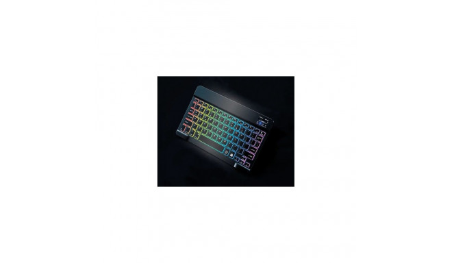 Klaviatuur juhtmevaba Satzuma Multicolor Keyboard, Bluetooth, valgustusega, QWERTY inglise asetus