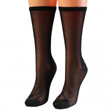 SOKISAHTEL NOEL musta värvi sädelevad sokid 444