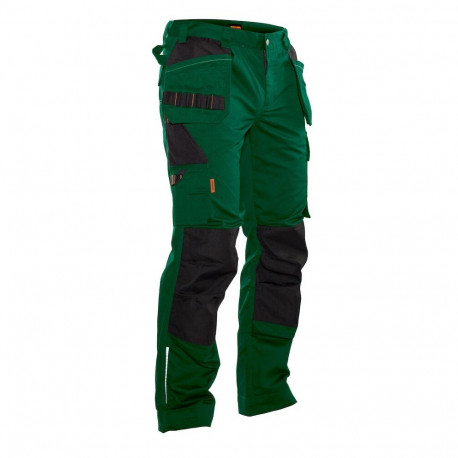 Jobman Practical vööpüksid ripptaskutega 2322 roheline/must 60