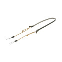 Artisan & Artist I ACAM-P12 I Flynn Camera Paracord Strap w/adjust lengths in Leather (w/Loop) Tan