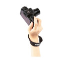 Artisan & Artist I ACAM-296 I Wrist Cloth Strap, thin paracord (w/Loop) Black