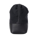 Artisan & Artist I ACAM-LP140 I Fabric and Leather Lens Pouch (M) Black