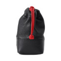 Artisan & Artist I ACAM-LPL140 I Full Leather Lens Pouch (M) Black