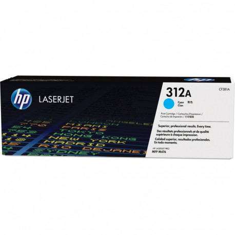 "HP 312A original Toner cartridge CF381A cyan standard capacity 2.700 pages 1-pack"