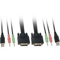 "KVM Switch 2x DVI/USB KVM-0260 V2 mit Audio"