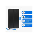 Side-by-side refrigerator Bomann