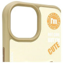 NIMMY case COOL&CUTE 2.0 Cat for IPHONE 15 khaki