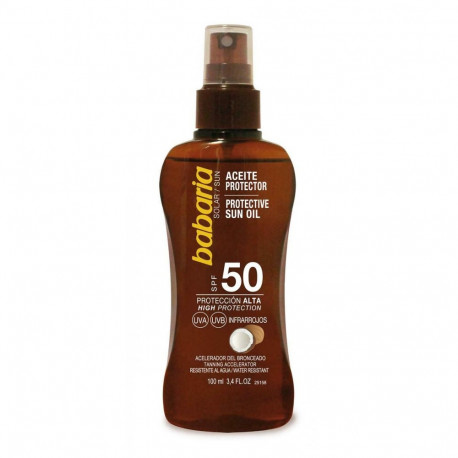 BABARIA COCO ACEITE SPF50 PROTECCION MUY ALTA 100ML