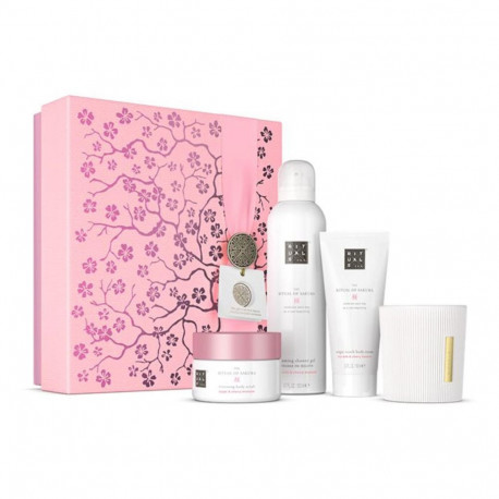 RITUALS OF SAKURA CREMA CORPORAL 100ML + GEL DE BAÑO 1U. + CREMA CORPORAL 1U 1U. + VELA 1U.