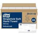 Lehträtik 2-kihiline TORK Soft Singlefold 23x22cm 250 lehte (290143)