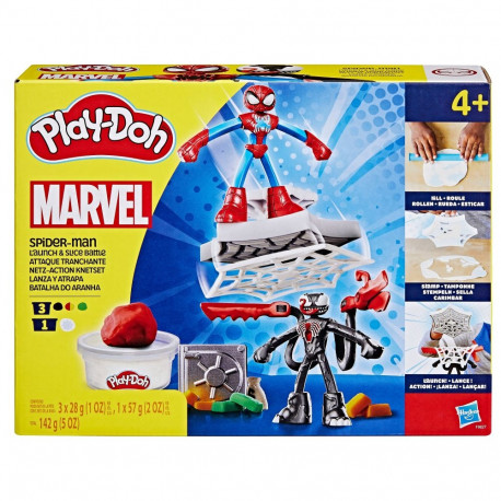 PLAY-DOH mängukomplekt Spiderman lauch ja Slice Battle