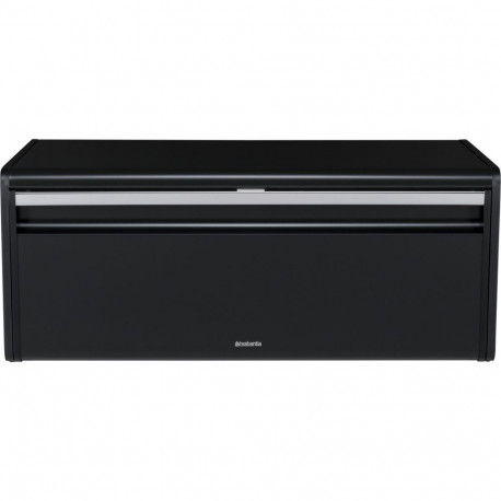 Brabantia Fall Front Bread Bin Square Front matt black